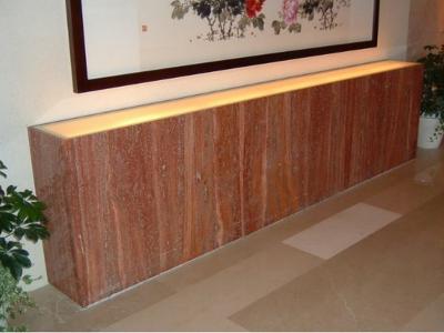 Red Travetine Luxurious Stone